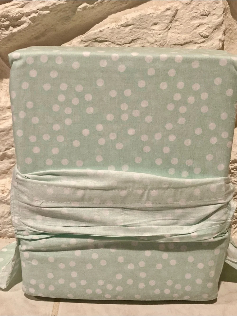 NWOT Kate Spade NY Queen sized sheet set in pale blue with white dots